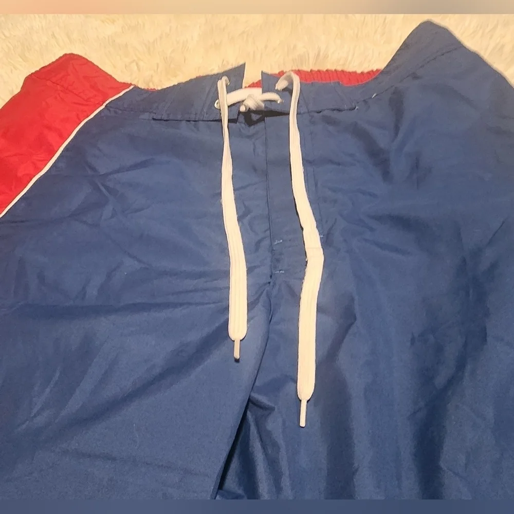 Chicago Cubs MLB Genuine Merchandise Blue Lined Swim Short Trunks Sz. XL